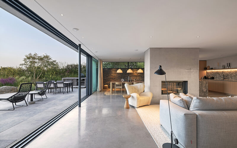 Interior slim sliding doors